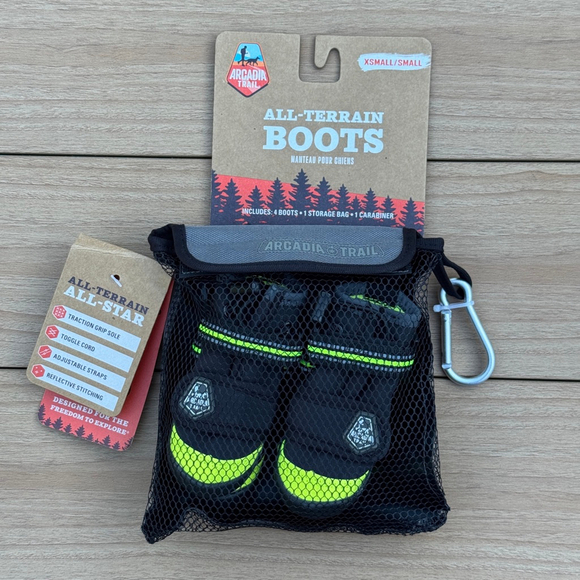 Arcadia Trail Dog Booties All-Terrain Pet Boots XS/Small New with Tags - Rugged - Picture 1 of 3